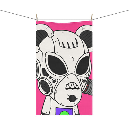 Armored White Mouse Ears Future Alien Cyborg Machine Visitor Kitchen Towel