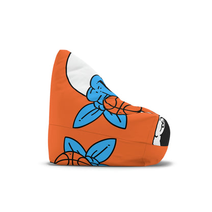 Alien BBall Sport Ninja Mask Orange Basketball Bean Bag Chair Cover