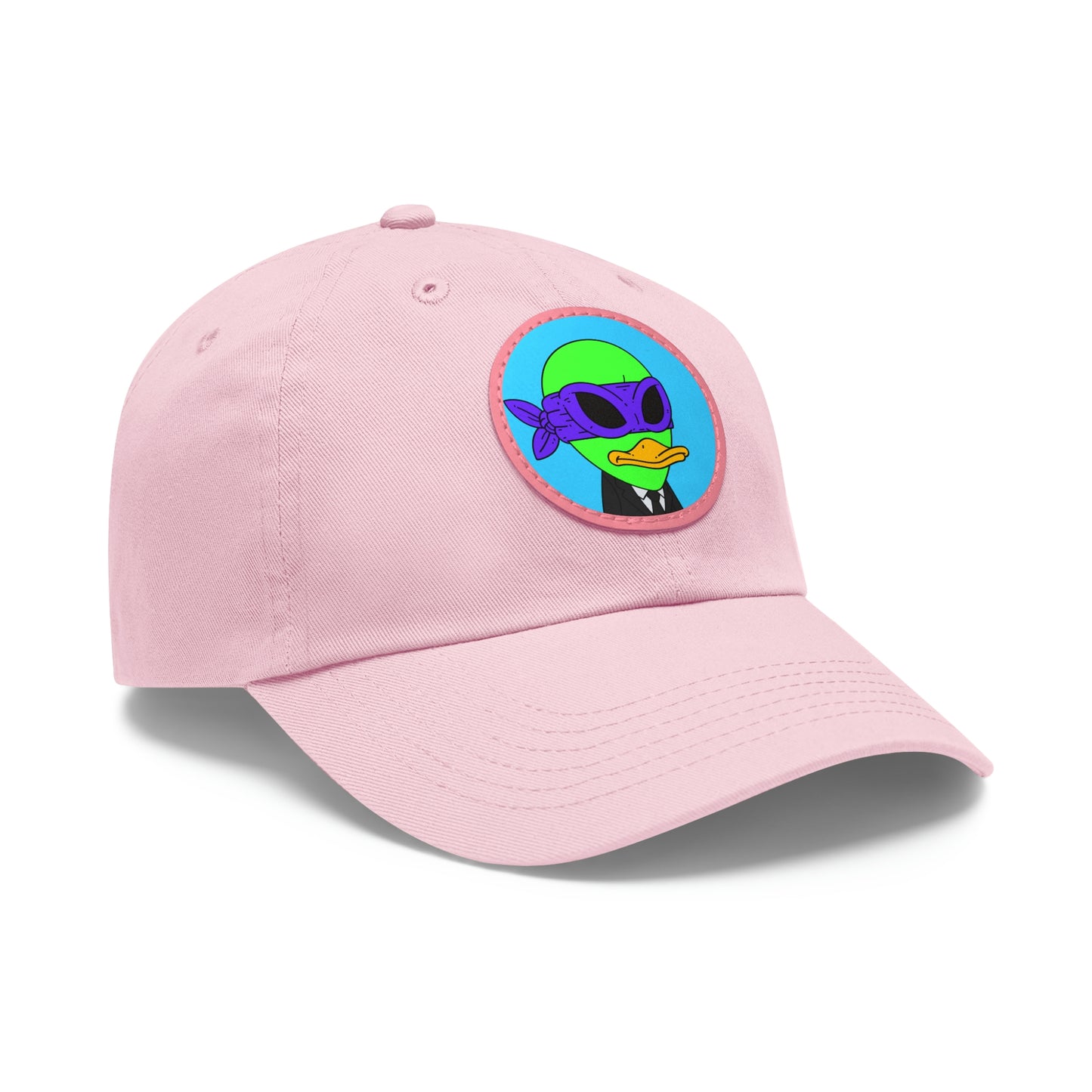 Visitor 751 Alien Dad Hat with Leather Patch (Round)