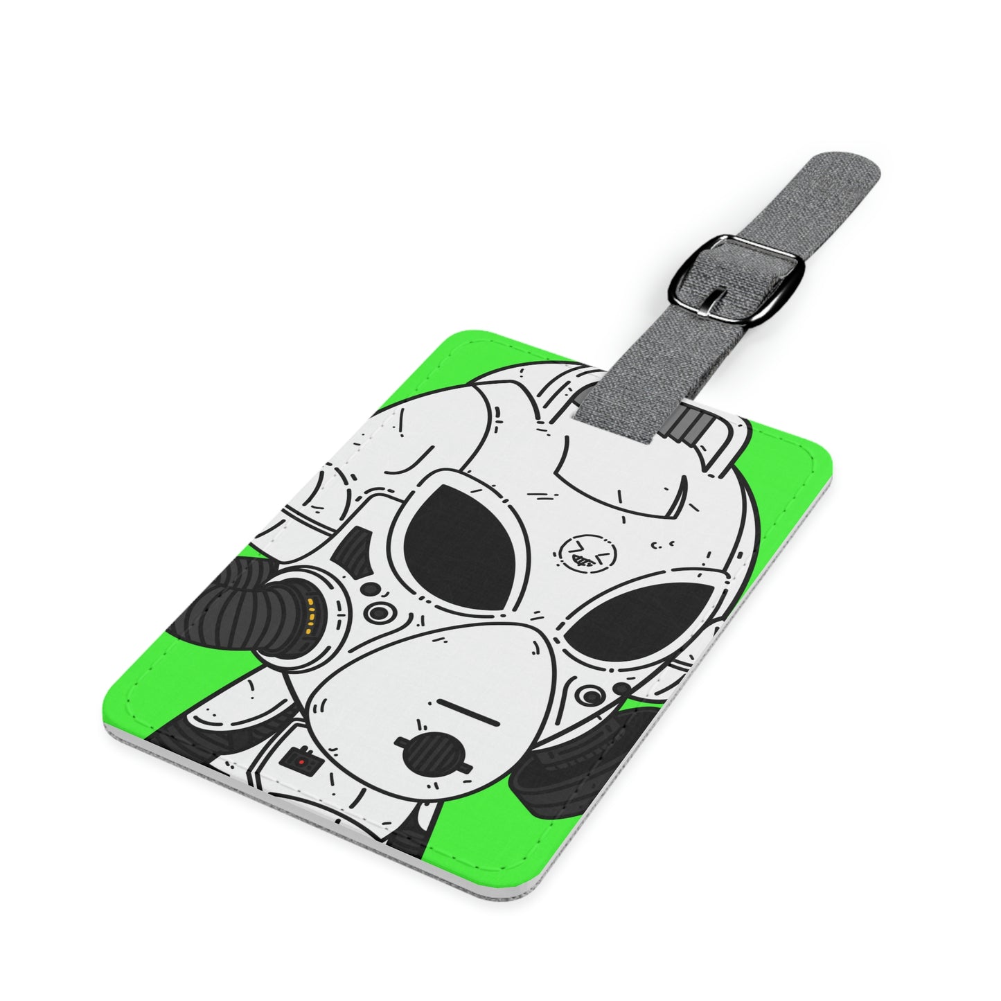 Alien LOL Visitor Saffiano Polyester Luggage Tag, Rectangle