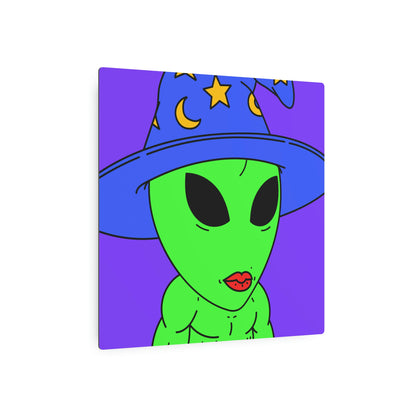 Witch Wizard Magic Alien Metal Art Sign