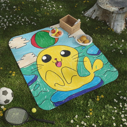 Seal Trick Marine Ocean Animal Sea Creature Picnic Blanket