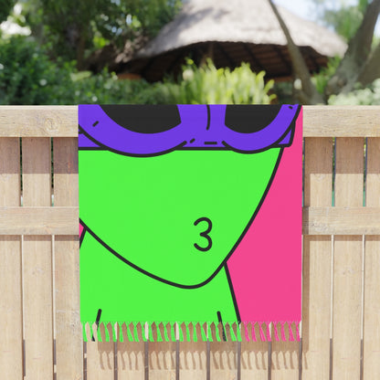 Green Vampire Alien Purple Ninja Mask Yellow Backpack Visitor Bed Boho Beach Cloth