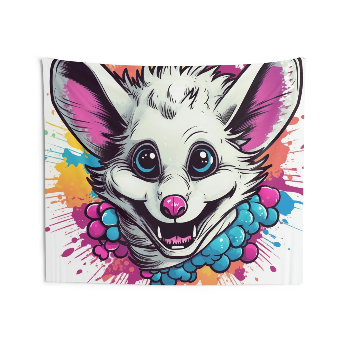 Opossum Animal Creature Anime Character Animation Indoor Wall Tapestries