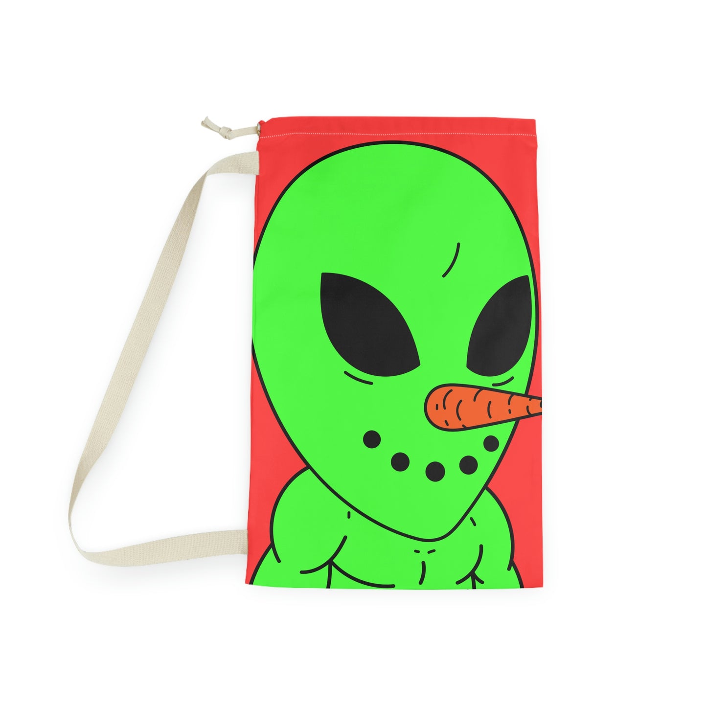 Veggie Visi Alien Vegetable Visitor Laundry Bag