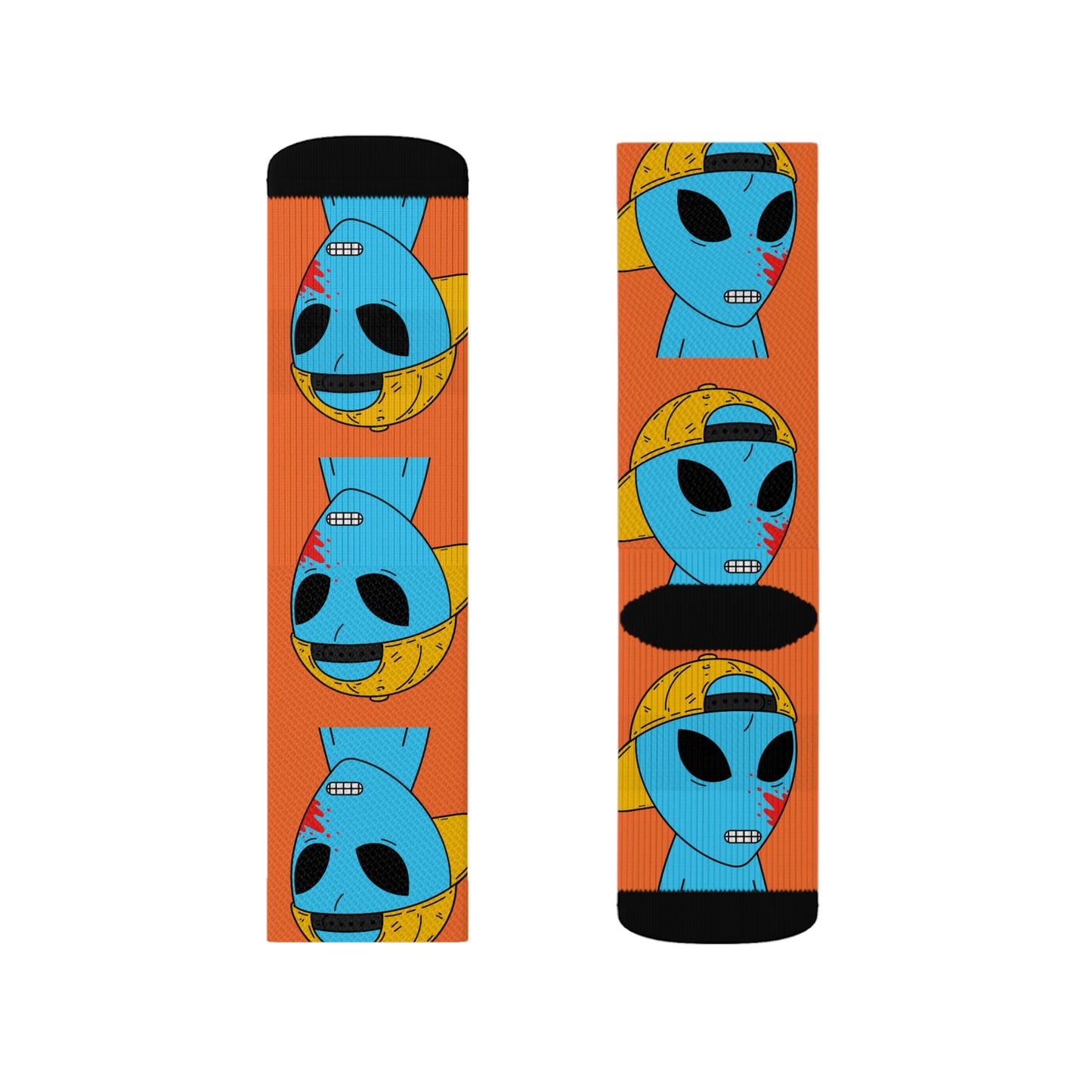 Alien Space Blue Blood Visitor Sublimation Socks