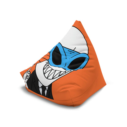 Alien BBall Sport Ninja Mask Orange Basketball Bean Bag Chair Cover