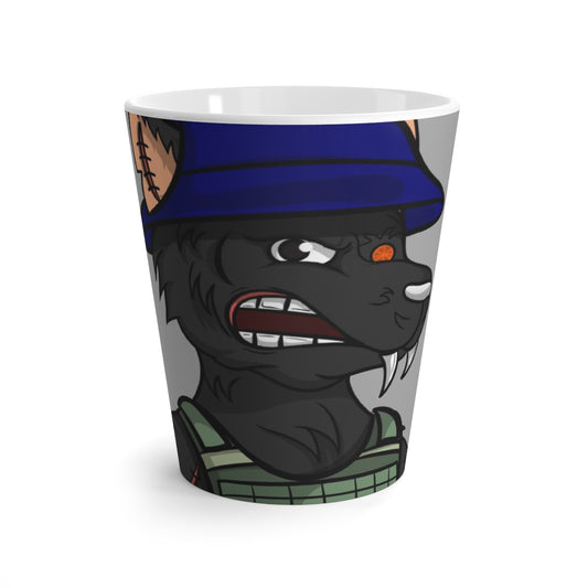 Wolf Army Vest Tatical Gear Werewolve Latte Mug