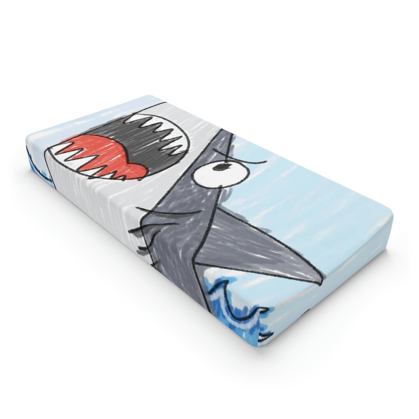 Shark Jaw Teeth Attack Ocean Sea Creature Baby Changing Pad Cover