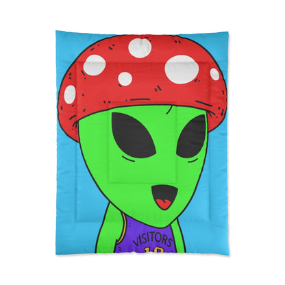 Red Mushroom Head Green Alien Purple Visi sport Jersey Visitor Bed Comforter