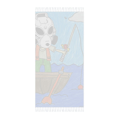 Fisher Fishing Fish Boat Bot Alien LOL Visitor Boho Beach Cloth