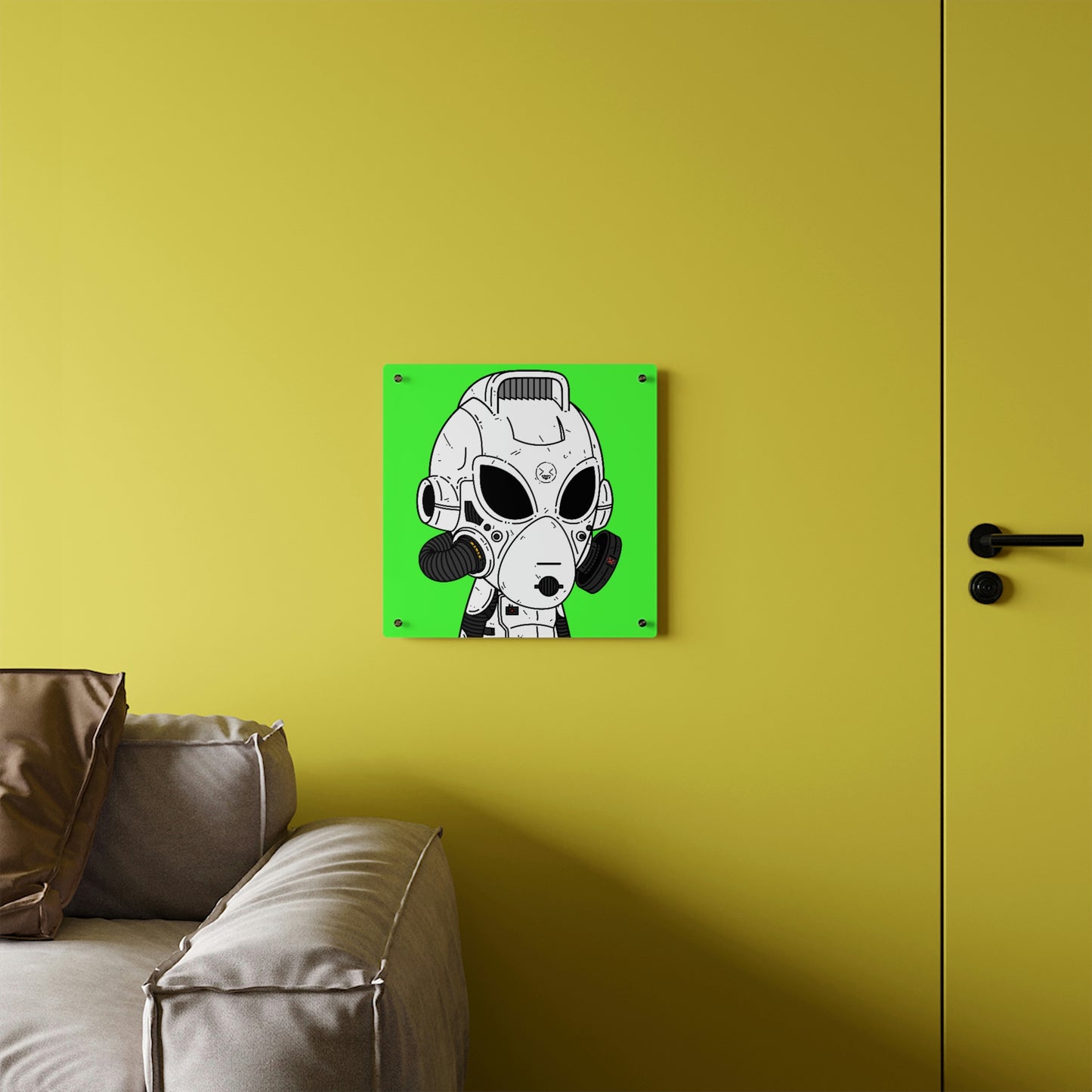 Alien LOL Visitor Acrylic Wall Art Panels