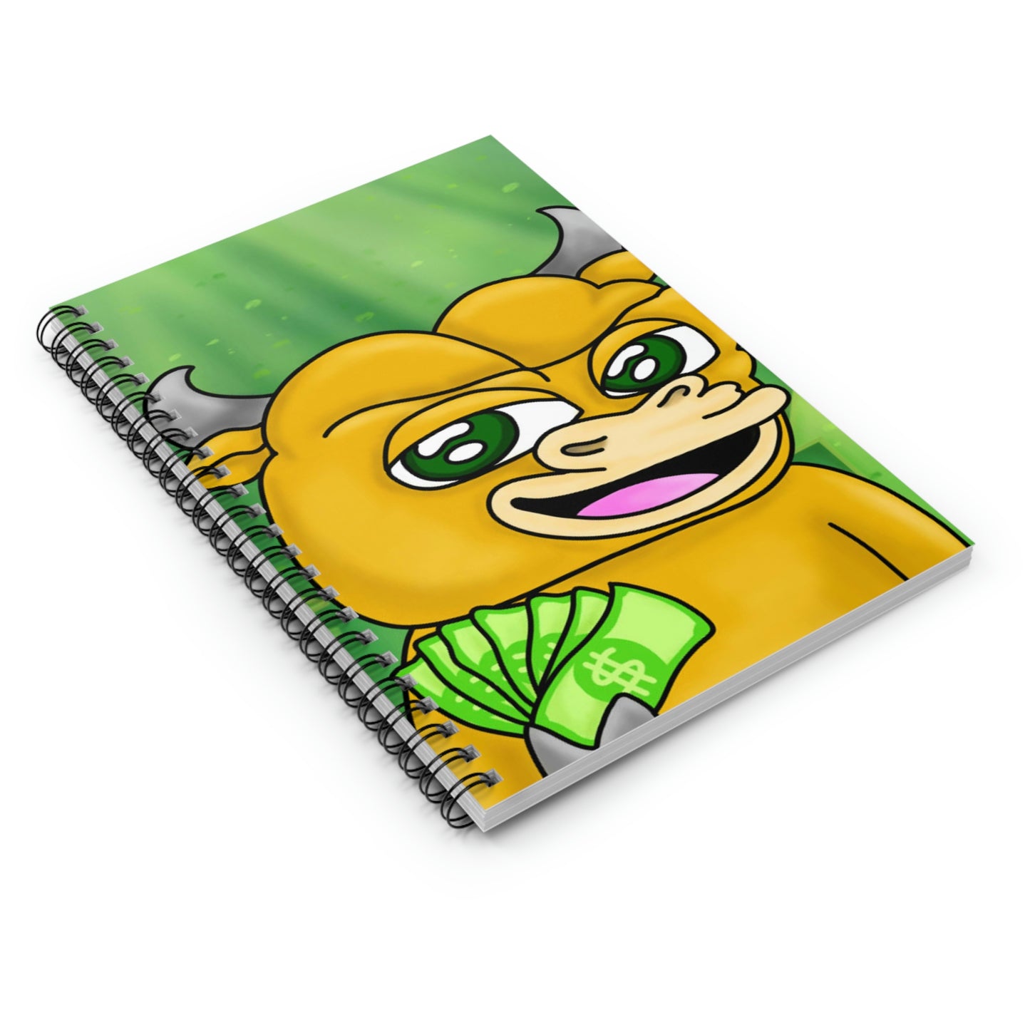 Bull Run Money Bear Market Graphic Spiral Notebook - Ruled Line