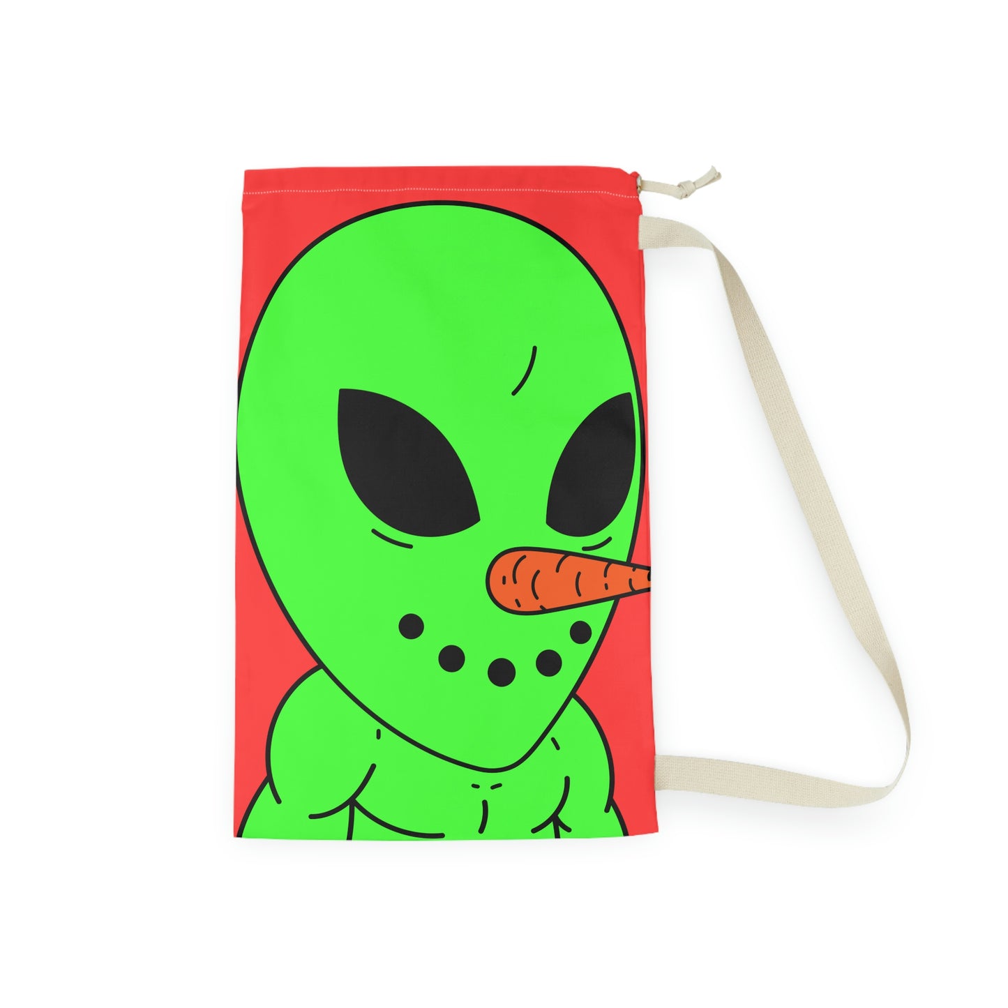 Veggie Visi Alien Vegetable Visitor Laundry Bag