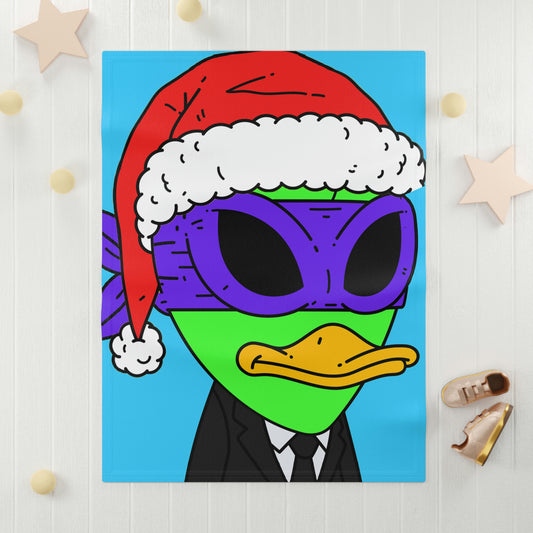 Alien Visitor 751 Christmas Santa Soft Fleece Baby Blanket