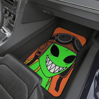 Space Force Aviator Alien Visitor Car Mats (2x Front)