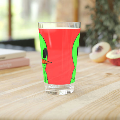 Veggie Visi Alien Vegetable Visitor Pint Glass, 16oz