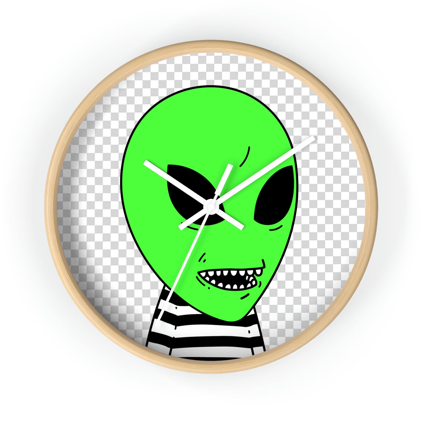 Clean Teeth Toothy Alien Wall clock