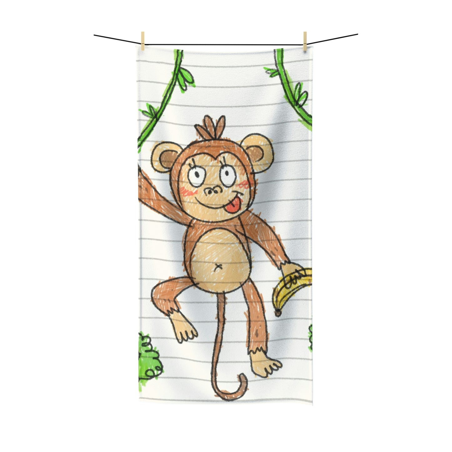 Graphic Monkey - Fun Zoo Clothing for Ape Lovers Polycotton Towel