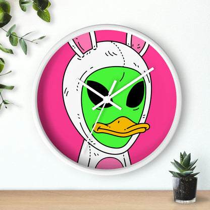 Duck Bunny Alien Wall clock