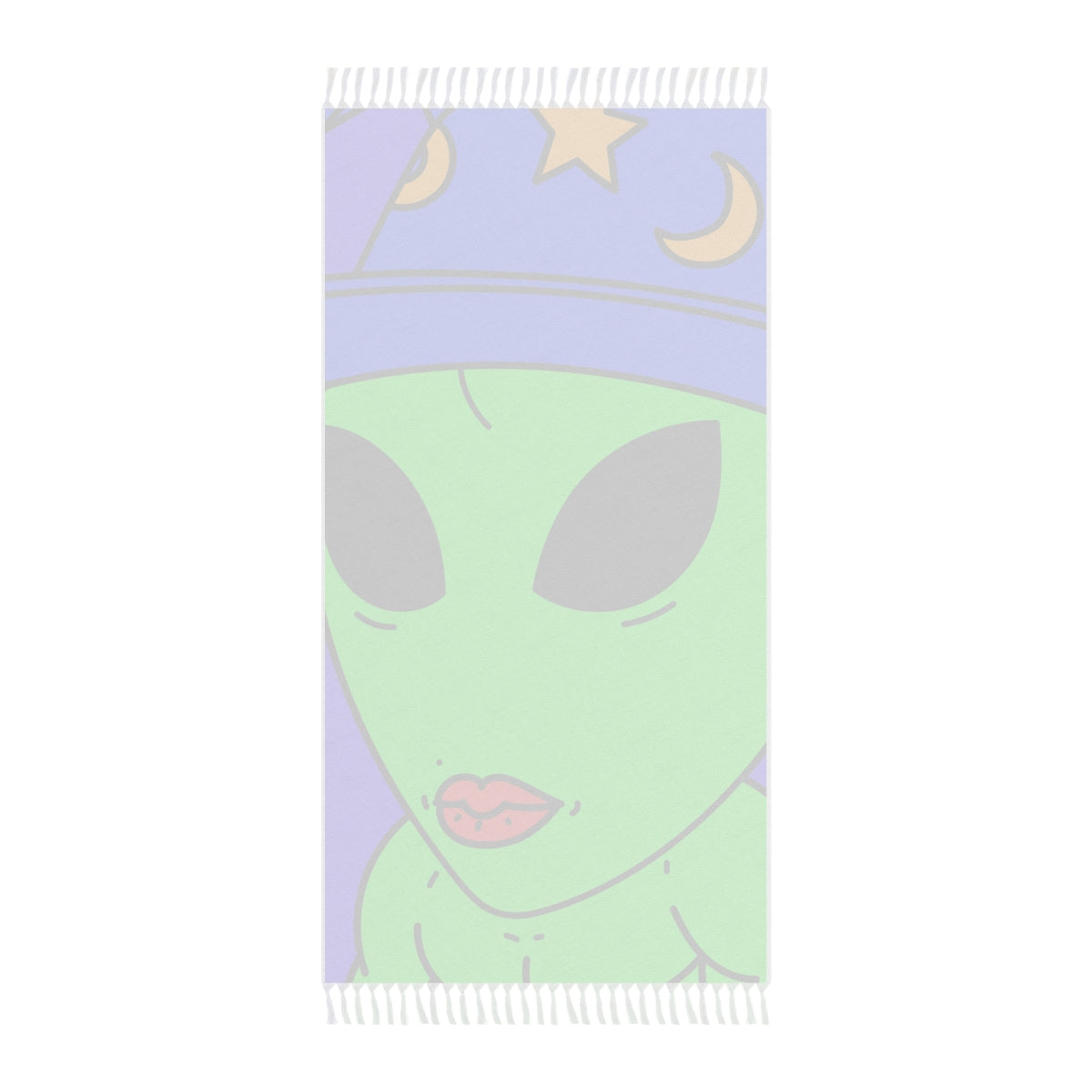 Sombrero de mago azul Alien Muscle Lipstick Verde Visitante Boho Beach Cloth