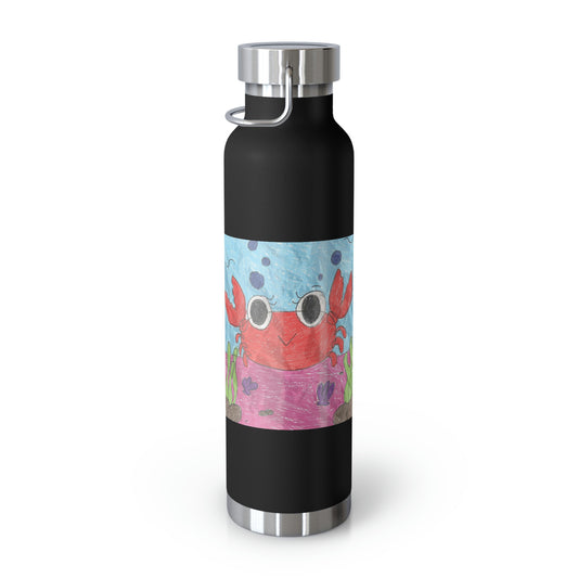 Lobster Crab Graphic Sea Lovers Copper Vacuum Insulated Bottle, 22oz