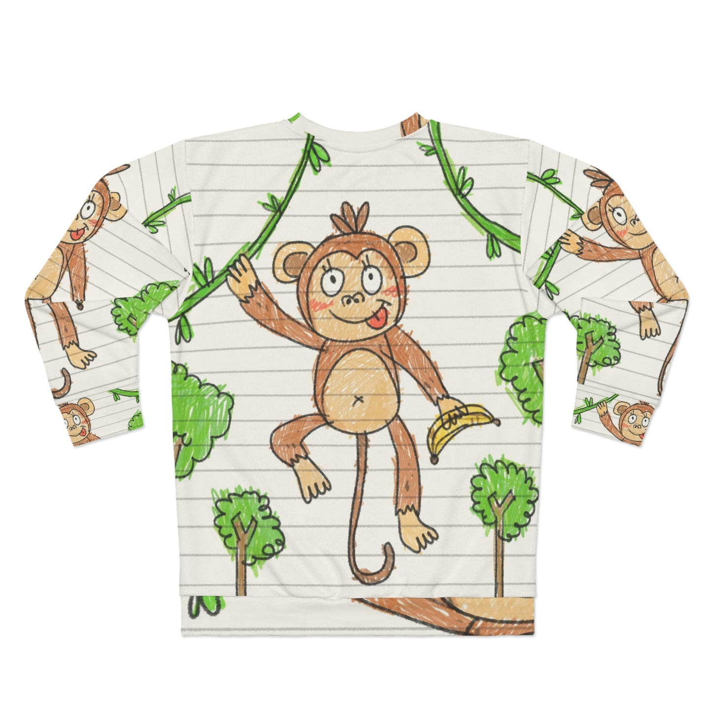 Graphic Monkey - Fun Zoo Clothing for Ape Lovers AOP Unisex Sweatshirt