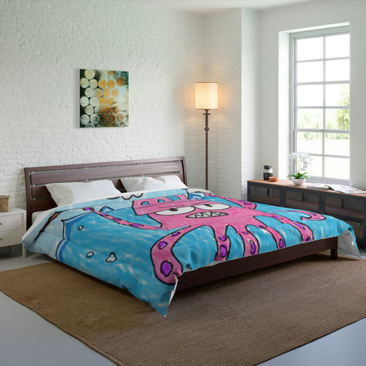 The Kraken Octopus Clean Graphic Comforter