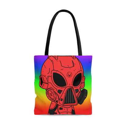 LOL Rainbow Armored Red Future Alien Cyborg Machine Visitante AOP Bolsa de tela 