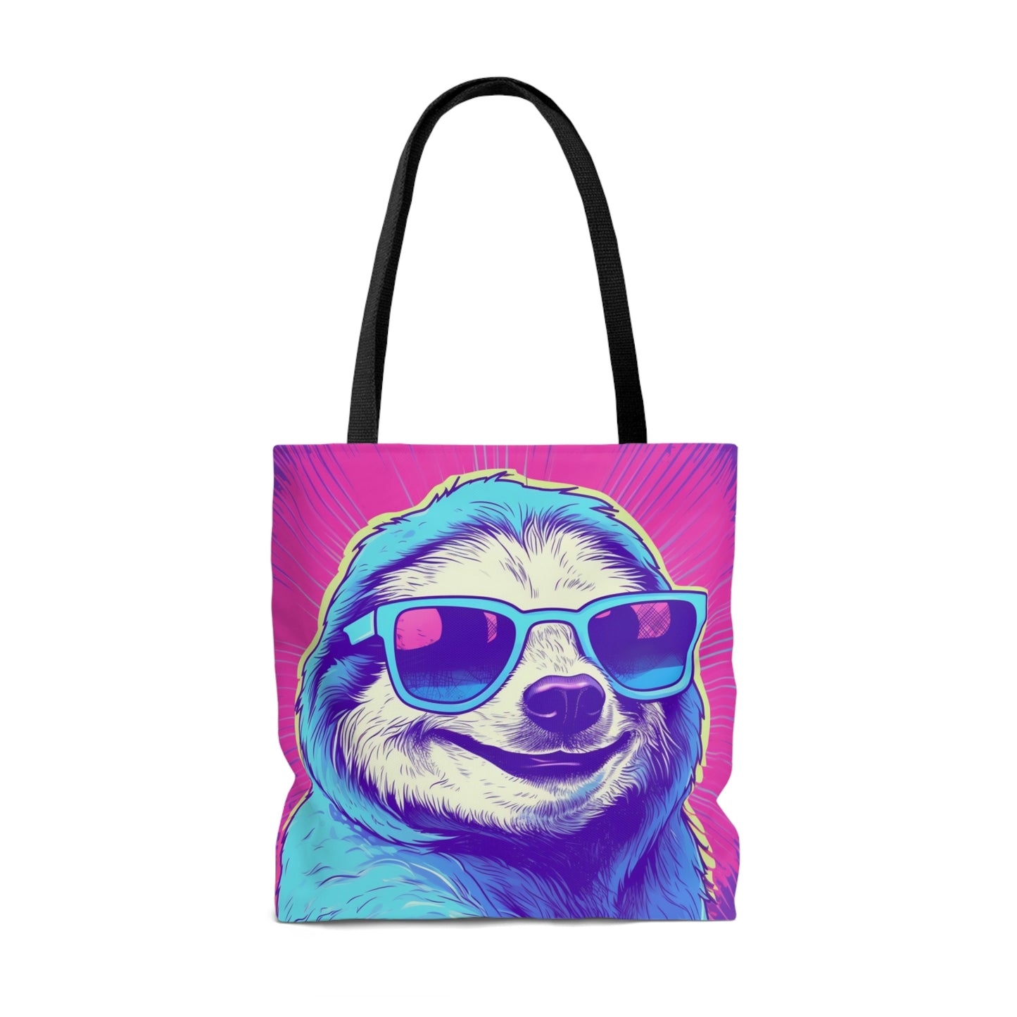 Space Sloth Retro Animal Style Tote Bag (AOP)