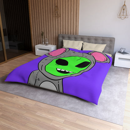 The Visitor Mouse Alien Character Microfiber Duvet Cover