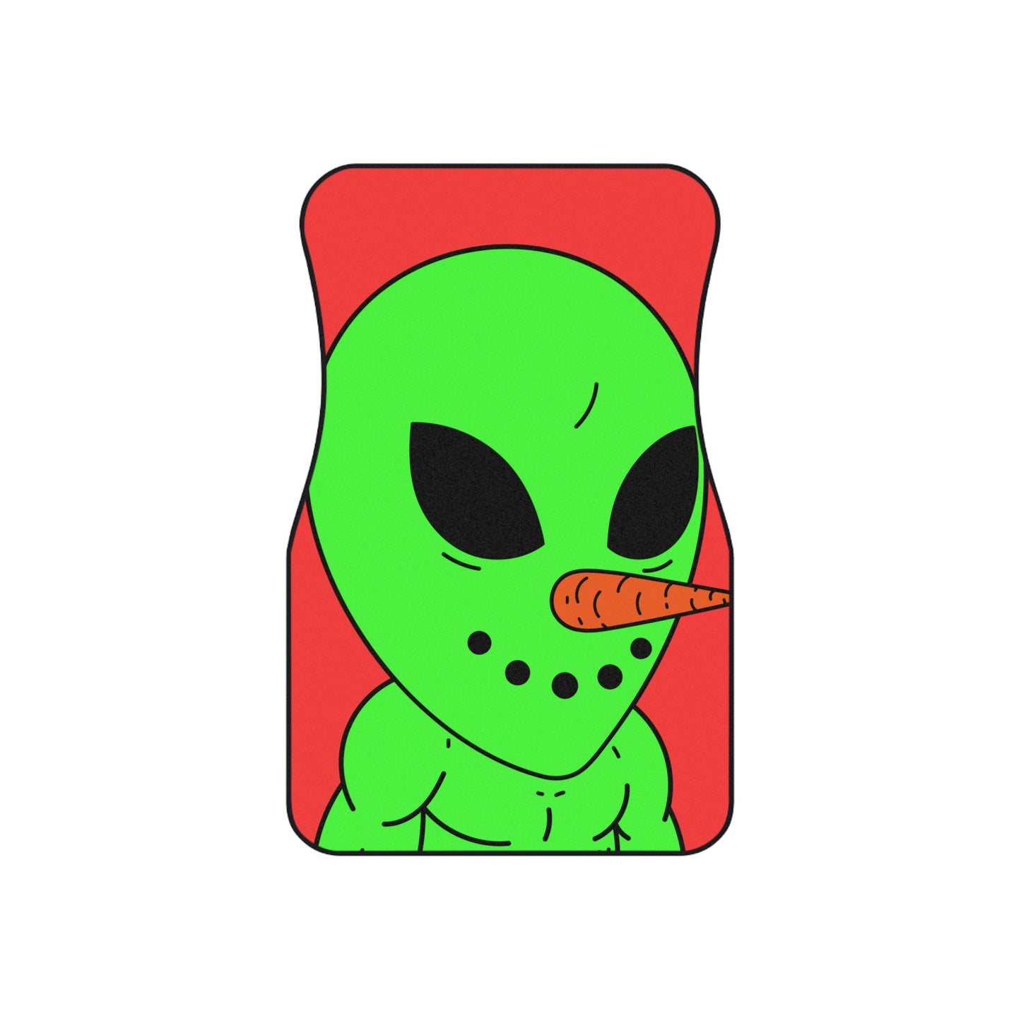 Veggie Visi Alien ベジタブル ビジター カー マット (フロント 2 枚) 