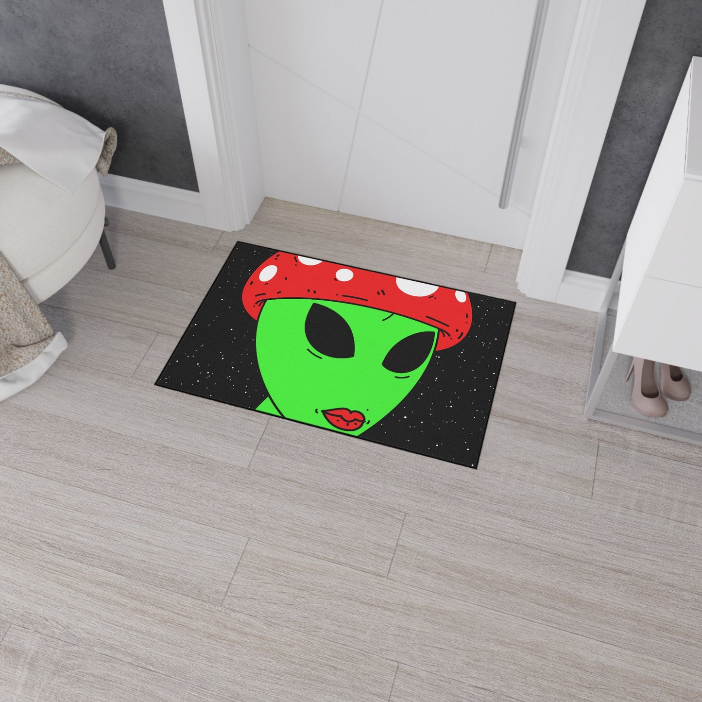 Mushroom Galaxy Alien Star Heavy Duty Floor Mat