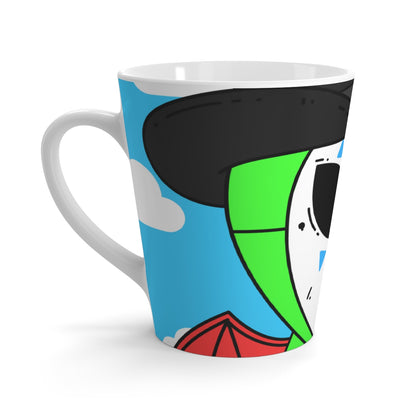 Alien Posse Clown Cartoon Visitor Latte Mug