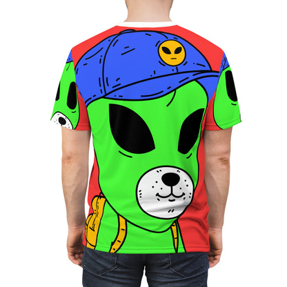 Alien Animal School Learning Educate Visitor Unisex AOP Cut & Sew Tee