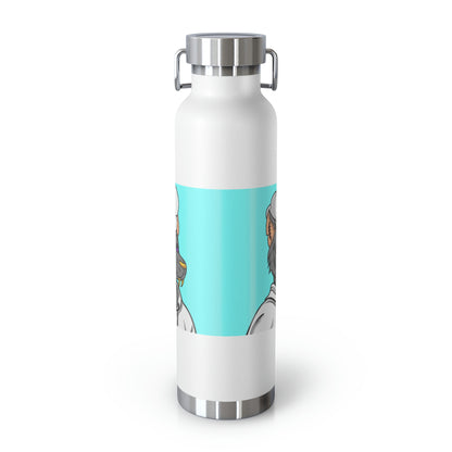 Chief Chef Cook Wolf Werewolve Cyborg Copper Vacuum Insulated Bottle, 22oz