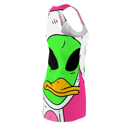 Duck Bunny Alien Women's Cut & Sew Racerback Dress