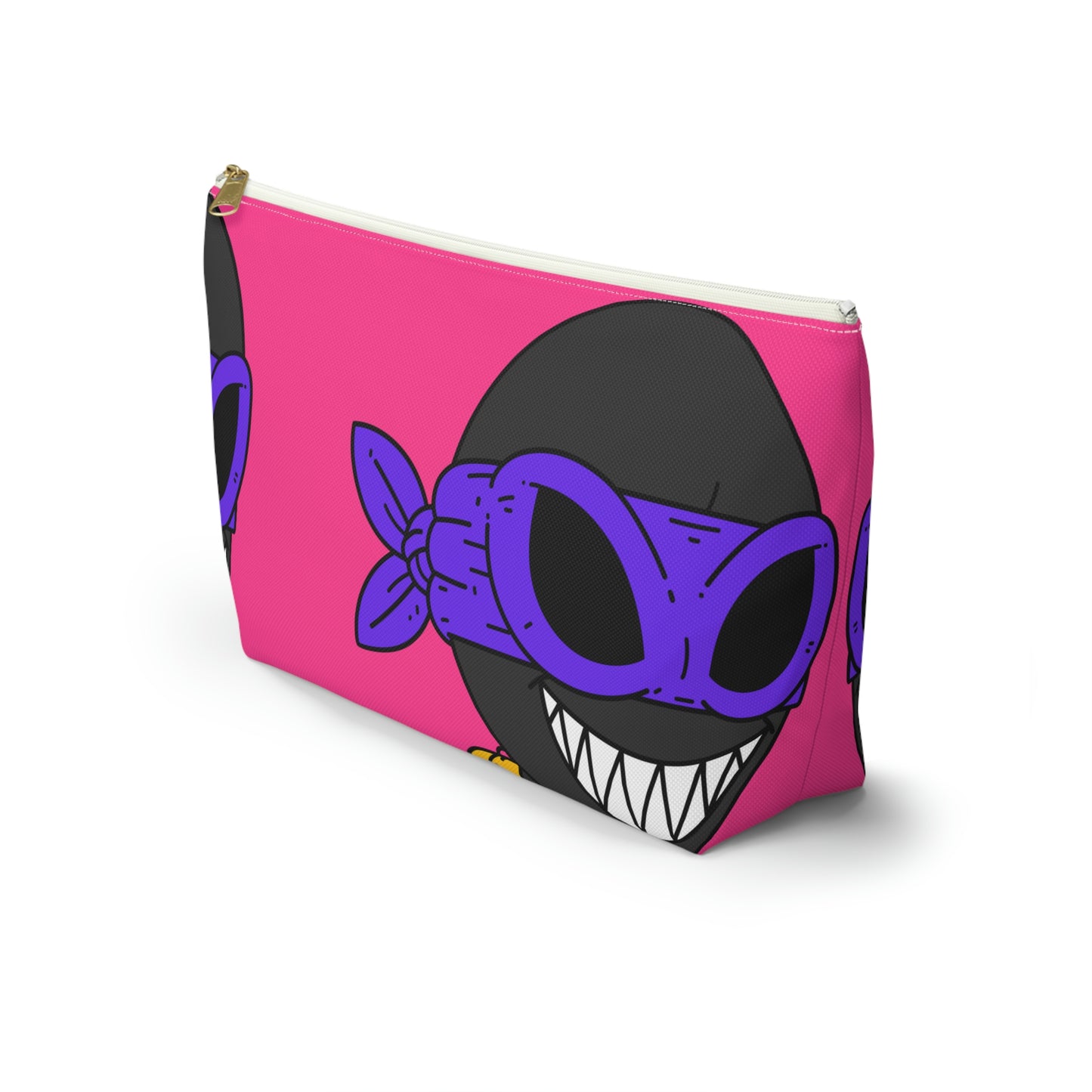 Dark Ninja Warrior Alien Visitor Accessory Pouch w T-bottom