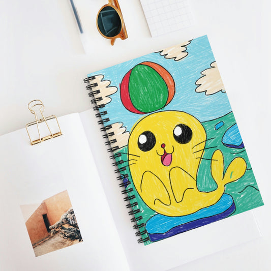 Seal Trick Marine Ocean Animal Sea Creature Spiral Notebook - Ruled Line