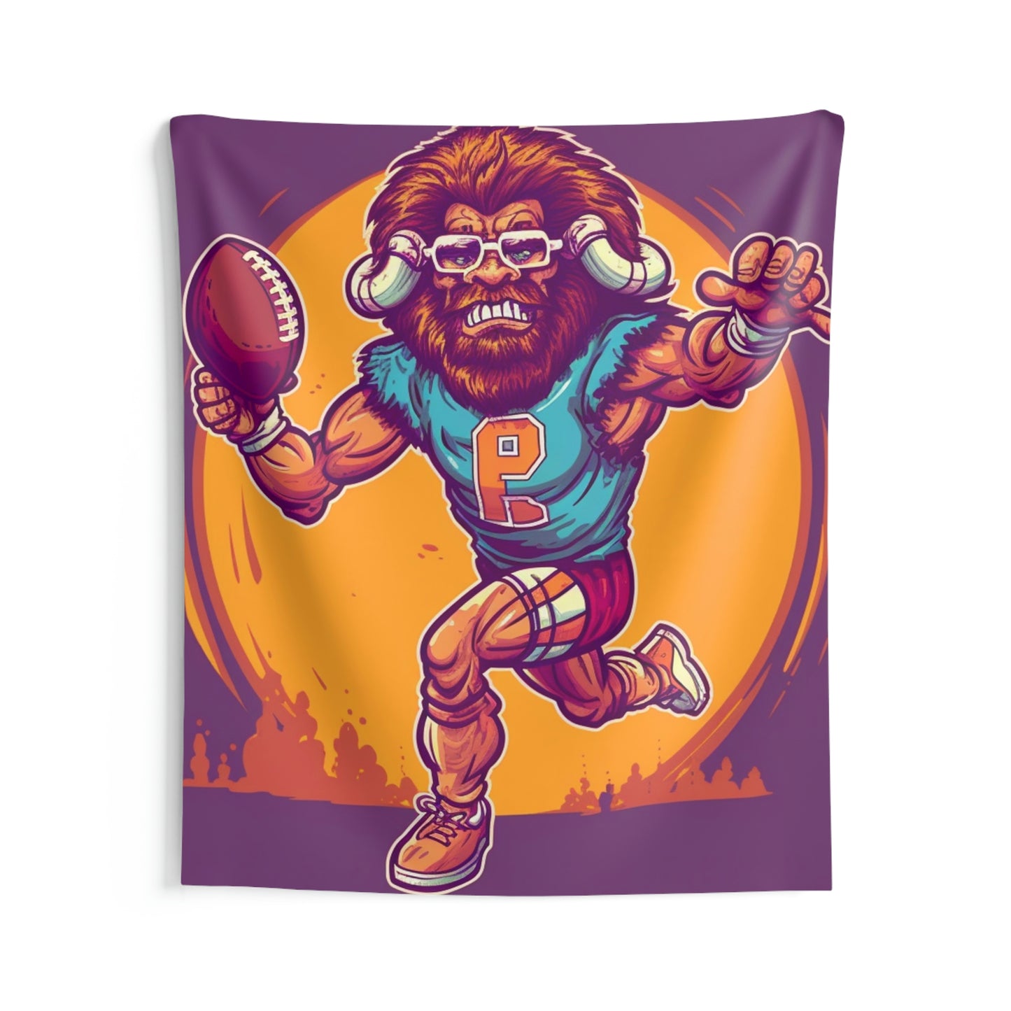 American Football Baffalo Bison Game Sport Graphic Indoor Wall Tapestries