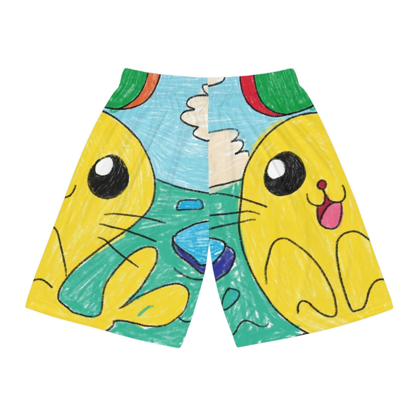 Seal Trick Marine Ocean Animal Sea Creature Basketball Shorts (AOP)