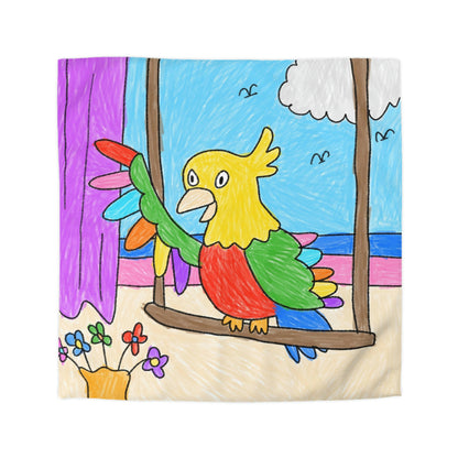 Animal Lover Parrot Perfect Gift for Parrot Owners Microfiber Duvet Cover