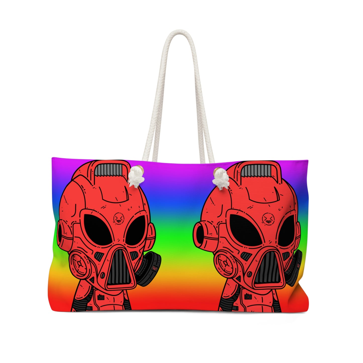 Pride Rainbow Robot Cyborg Alien Weekender Bag