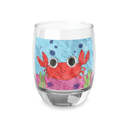 Lobster Crab Graphic Sea Lovers Whiskey Glass