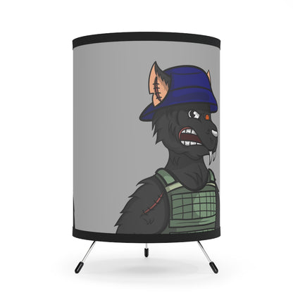 Wolf Army Vest Tatical Gear Werewolve Tripod Lamp with High-Res Printed Shade, US\CA plug