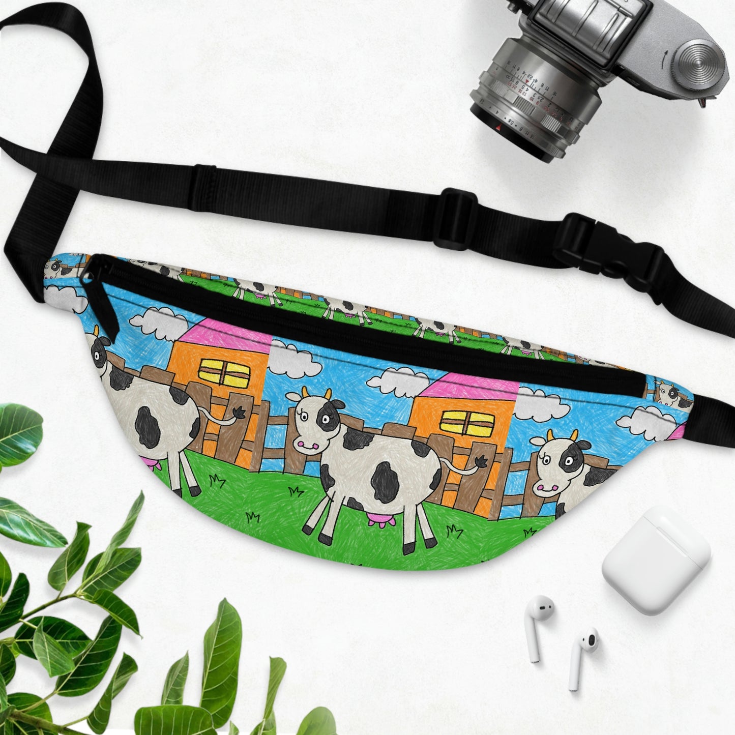 Cow Farm Animal Character Fanny Pack