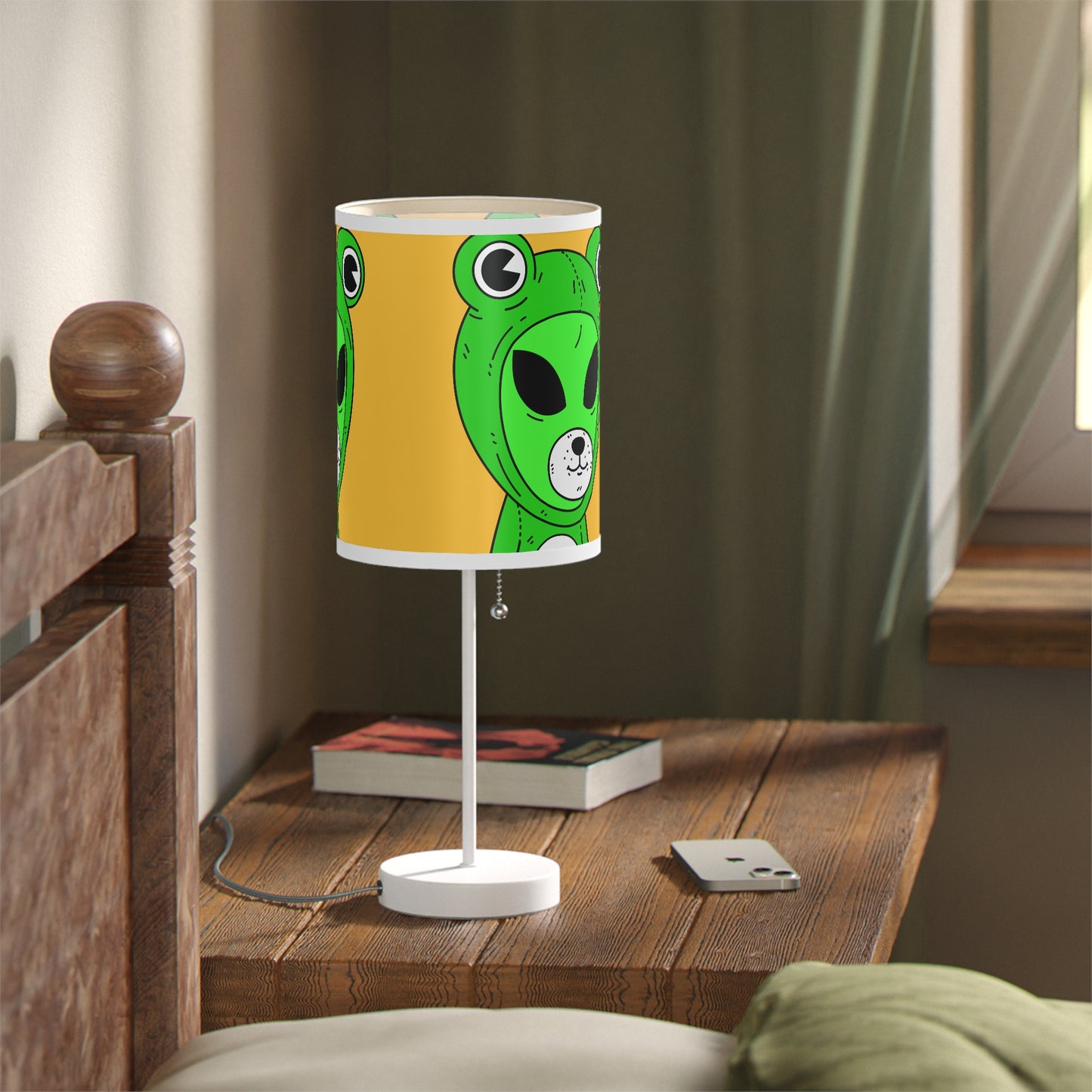 Frog Pepe Alien Visitor Lamp on a Stand, US|CA plug